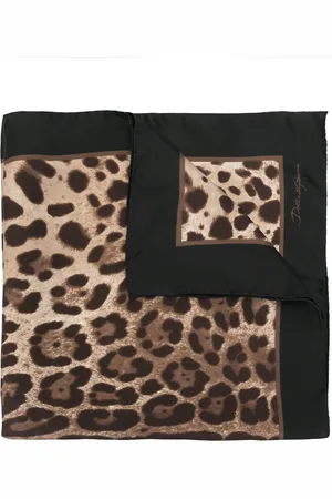 Dolce & Gabbana Pañuelo con estampado de leopardo