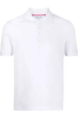 Thom Browne Polo de piqué con motivo 4-Bar
