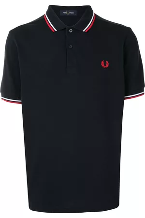 Fred Perry Polo con logo y ribete de rayas