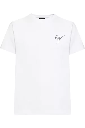 Giuseppe Zanotti Camiseta con logo bordado