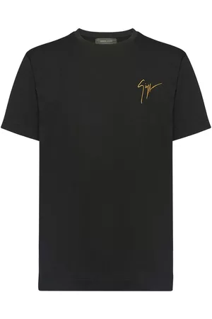 Giuseppe Zanotti Camiseta con logo bordado