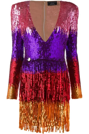 Philipp Plein Vestido corto con diseño colour block