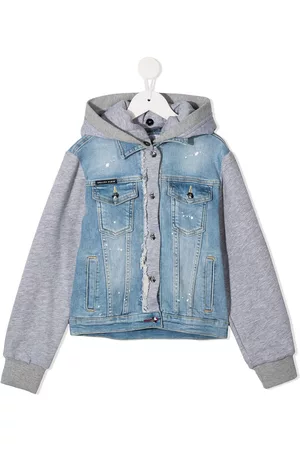 Philipp Plein Chaqueta vaquera con motivo Teddy Bear en la espalda