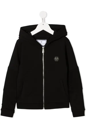 Philipp Plein Sudadera con capucha y logo hexagonal