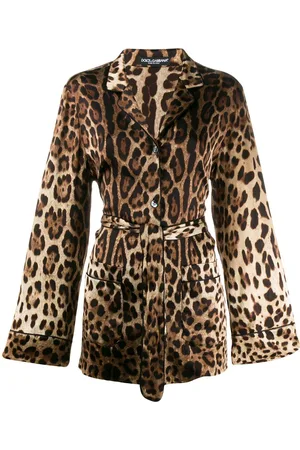 Dolce & Gabbana Camisa con motivo de leopardo