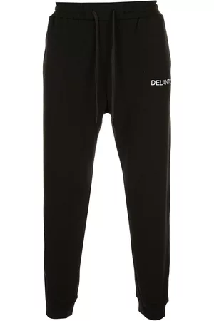 Delantic Pantalones de chándal con logo bordado