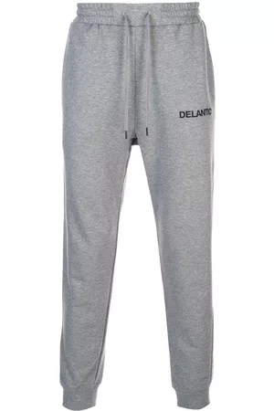 Delantic Pantalones de chándal con logo bordado