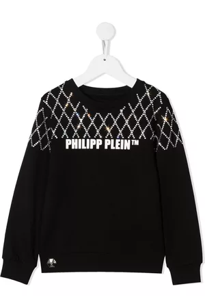 Philipp Plein Sudadera con detalle de strass