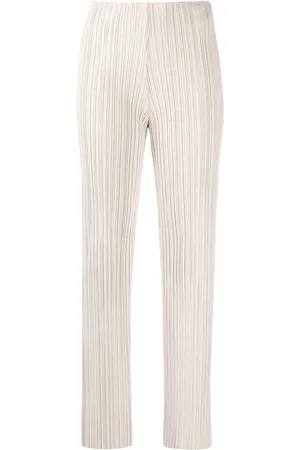 Nanushka Pantalones rectos con pliegues