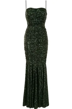Dolce & Gabbana Vestido fruncido con lentejuelas