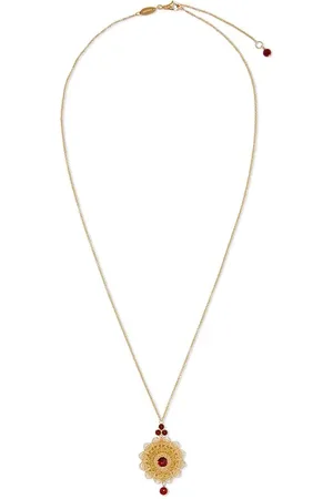 Dolce & Gabbana Collar en oro amarillo de 18kt con rodolitas