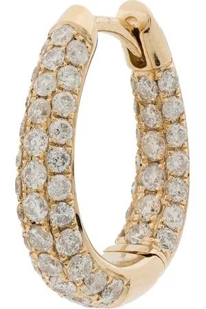 JACQUIE AICHE Aro Inside Out en oro amarillo de 14kt con diamantes