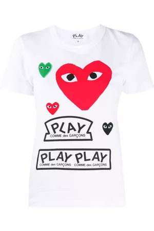 Comme des Garçons Camiseta con motivo de corazón