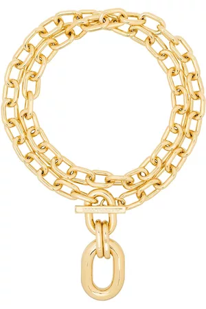 Paco rabanne Collar de cadena con doble vuelta