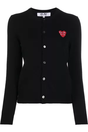 Comme des Garçons Cárdigan con parche de corazones