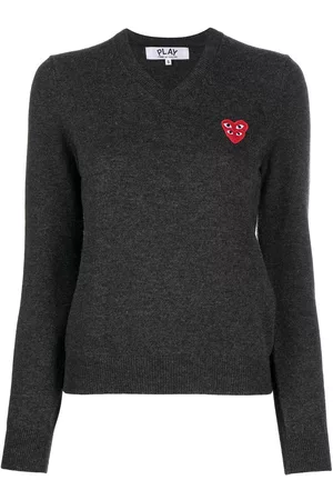 Comme des Garçons Top con parche de corazones
