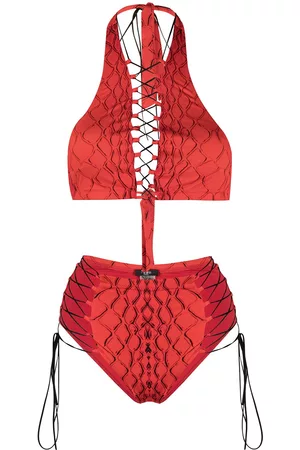 Noire Swimwear Bikini Addicted con estampado de piel de serpiente