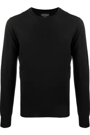 Emporio Armani Jersey con cuello en V de lana virgen