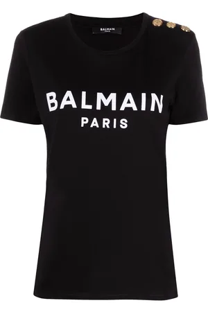 Balmain Camiseta con logo estampado
