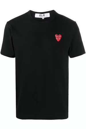 Comme des Garçons Camiseta con bordado de corazones