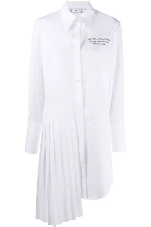 OFF-WHITE Vestido camisero con logo bordado