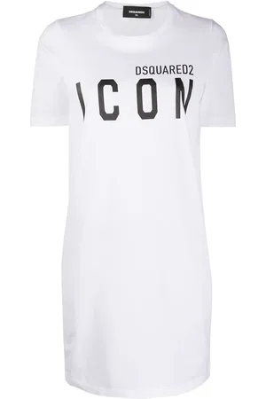 Dsquared2 Vestido estilo camiseta de manga larga
