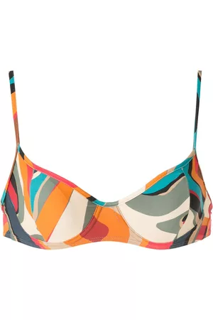 Lygia & Nanny Top de bikini con estampado Fiji