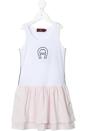 Aigner Vestido estilo camiseta acampanado