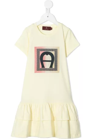 Aigner Vestido estilo camiseta con dobladillo a capas