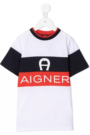 Aigner Camiseta con franja del logo