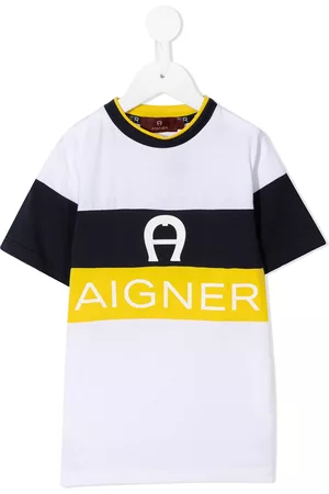 Aigner Camiseta con franja del logo