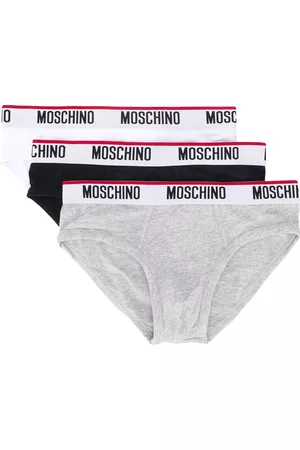 Moschino Pack de tres calzoncillos con cintura con logo