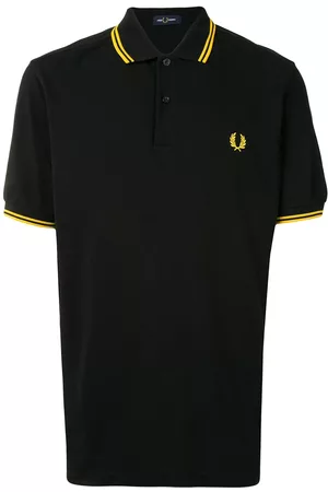 Fred Perry Polo con logo y ribete de rayas