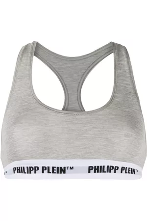 Philipp Plein Sujetador deportivo con banda del logo