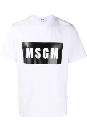 Msgm Camiseta con logo estampado