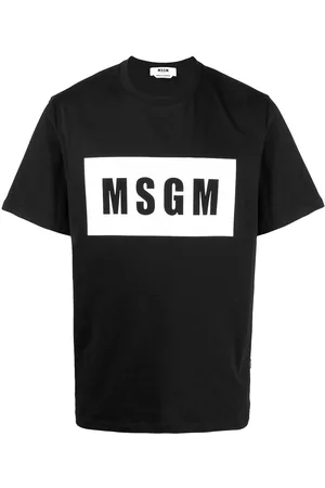 Msgm Camiseta con logo estampado