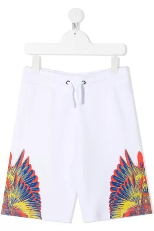 MARCELO BURLON Pantalones cortos de deporte con estampado Wings