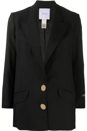 Patou Blazer con botón enjoyado