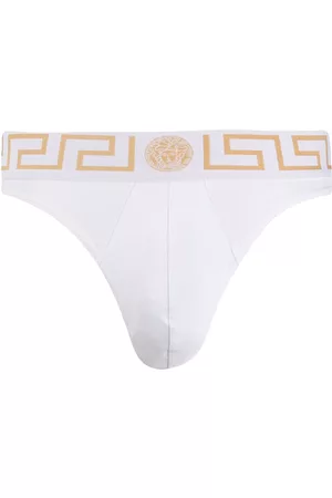 VERSACE Calzoncillos con bordes con motivo de Greca