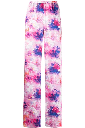 Msgm Pantalones con motivo floral