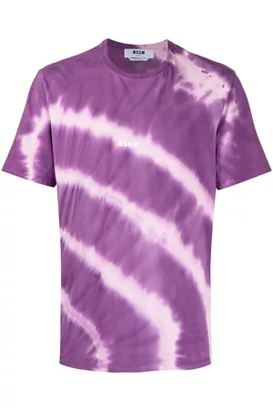 Msgm Camiseta con estampado tie-dye