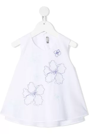 Il gufo Blusa con bordado floral