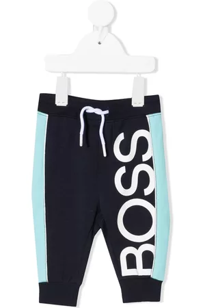 HUGO BOSS Pantalones de chándal a paneles con logo
