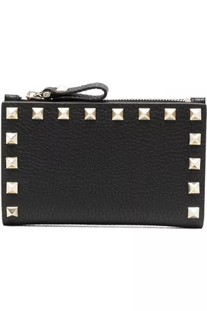 VALENTINO GARAVANI Tarjetero Rockstud con cremallera