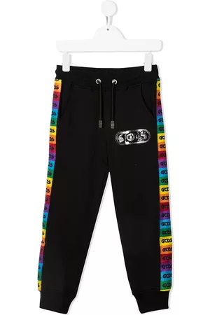 GCDS Pantalones de chándal con franjas del logo