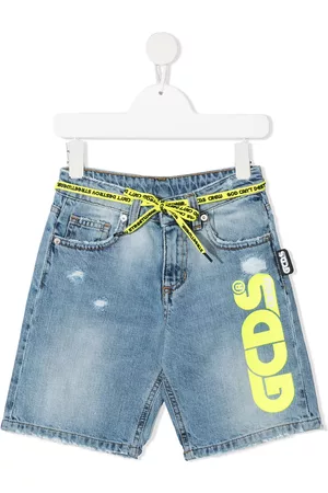 GCDS Pantalones vaqueros cortos con logo