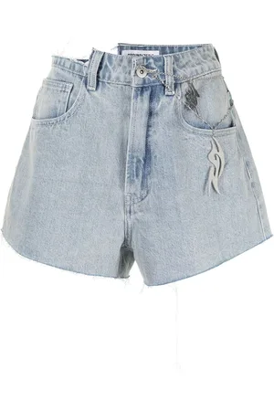 Ground Zero Pantalones vaqueros cortos con efecto envejecido