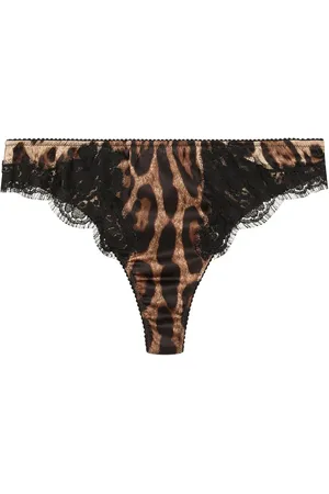 Dolce & Gabbana Tanga con ribete de encaje