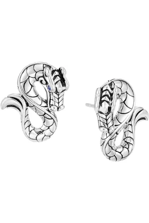 John Hardy Pendientes Legends Naga con zafiros