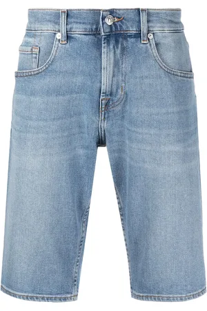 7 for all Mankind Pantalones vaqueros cortos con efecto lavado